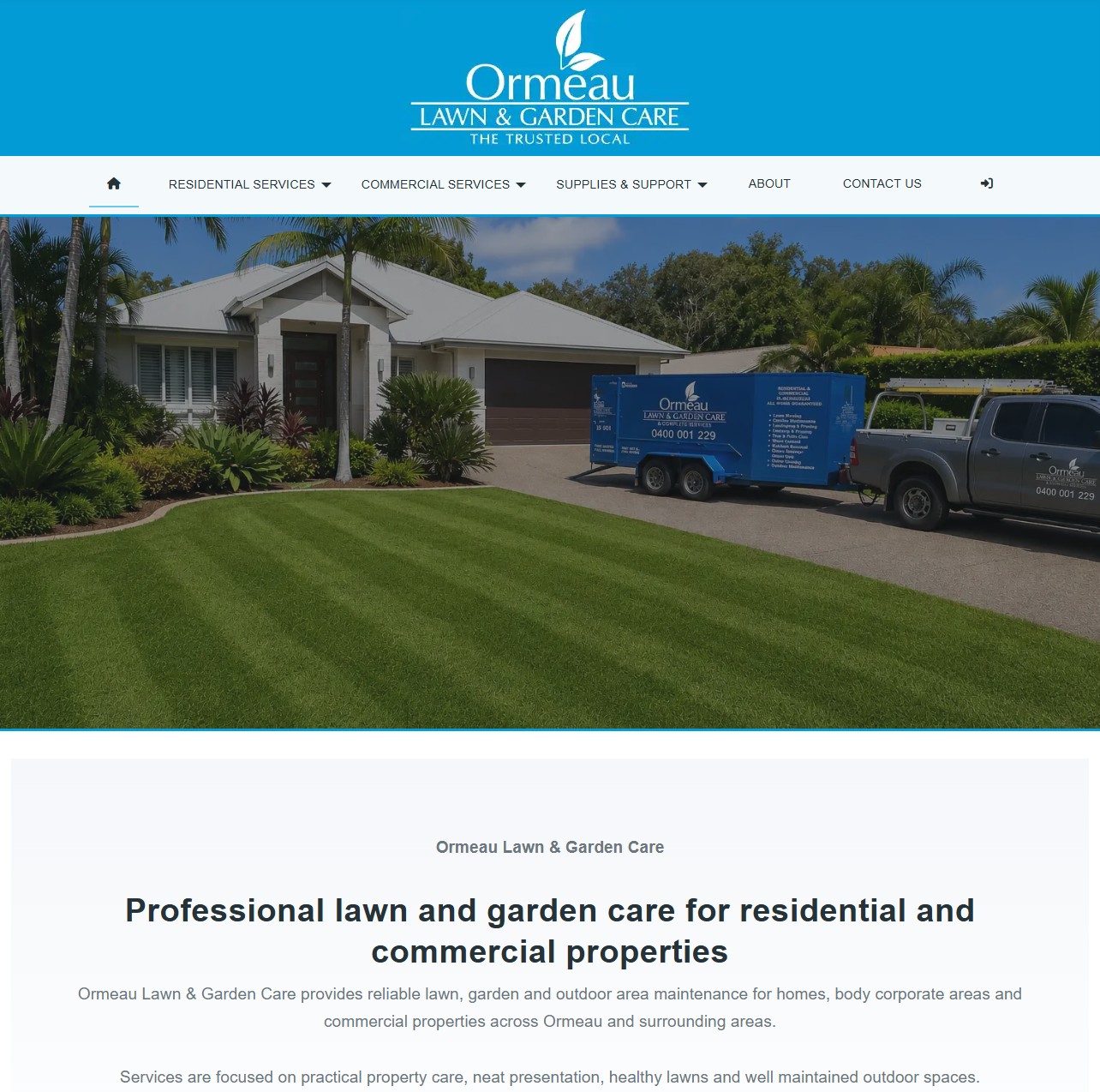 Ormeau Lawn & Garden Care Website